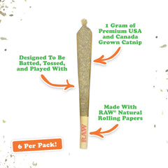 Meowijuana: porciones de hierba gatera en talla grande para juego dinámico.