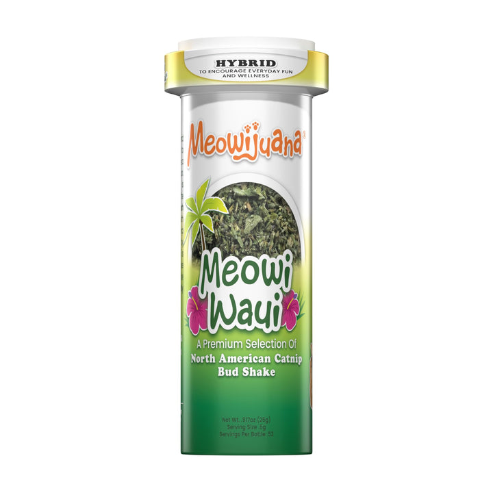 Meowijuana Meowi-Waui: bote grande de nepeta premium para premiar a tu gato.