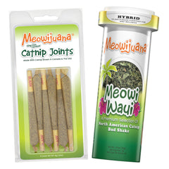 Meowijuana Meowi-Waui Bundle rollos de catnip tamaño rey para juego activo en casa