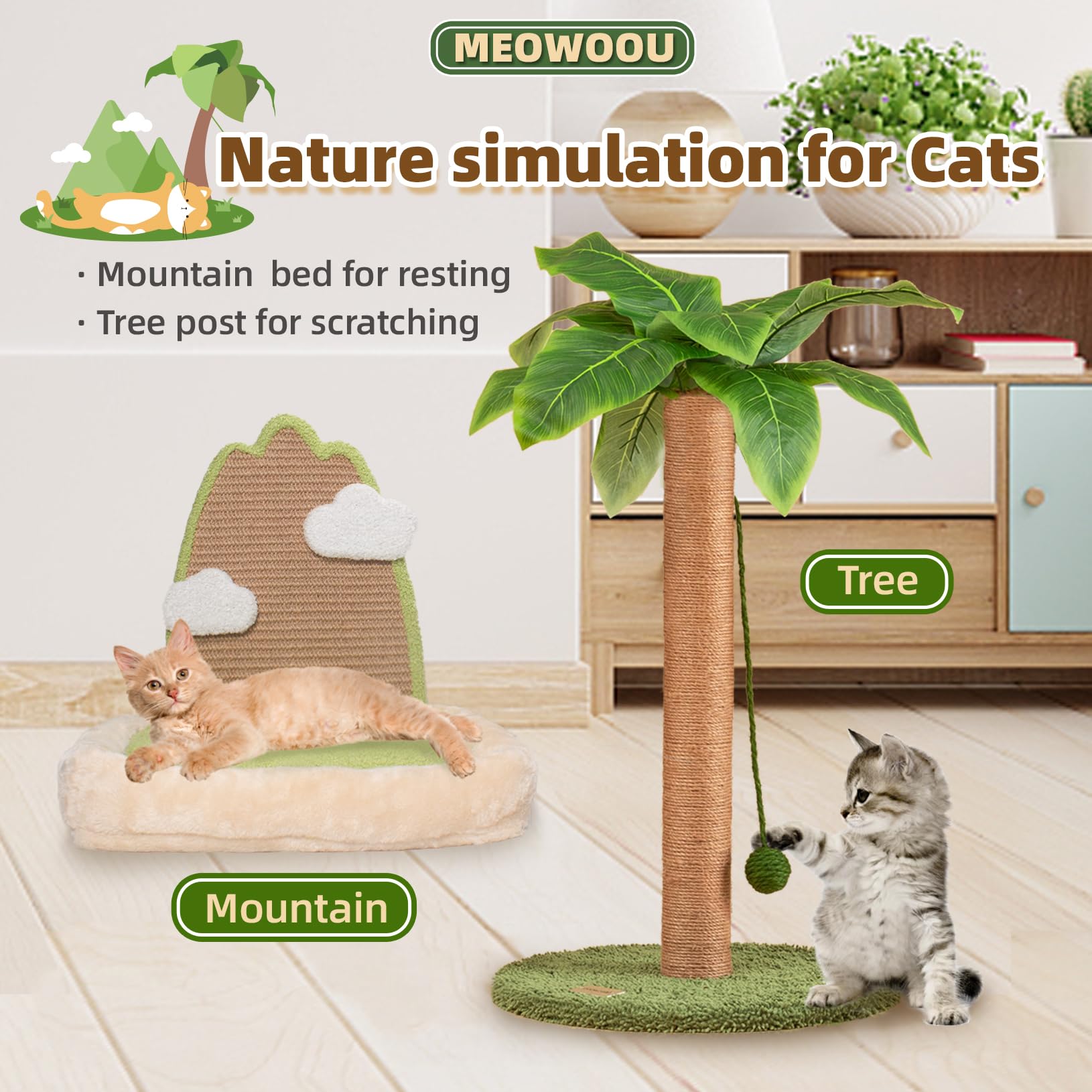 Meowoou instalación fácil con herramientas incluidas para montar rápido