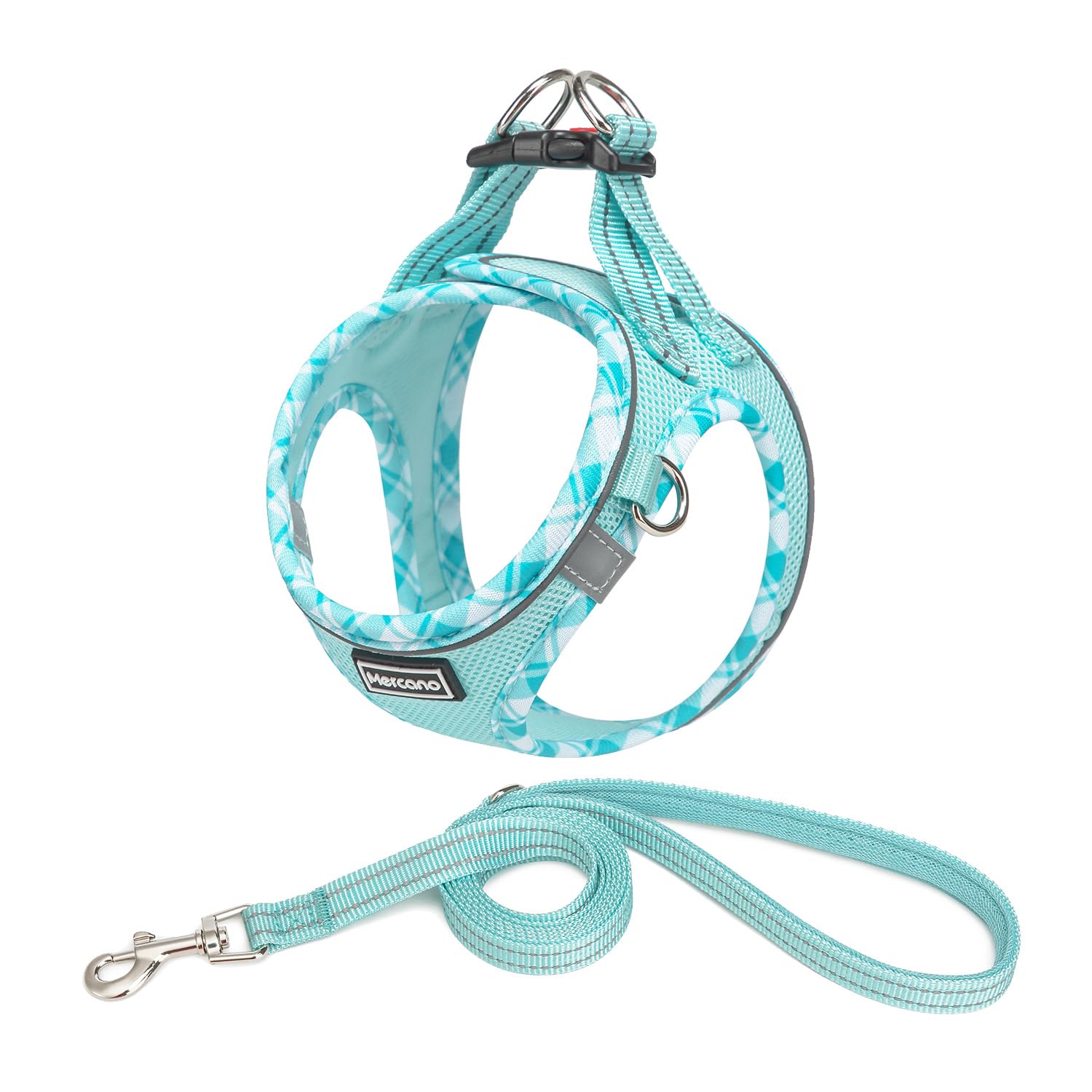 Mercano arnés malla suave para perros pequenos, cómodo y transpirable para paseos diarios.