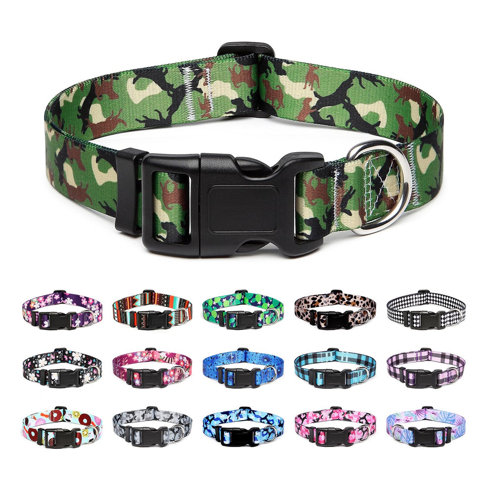 Mercano collar ajustable con patrones tribales para perros, cómodo y seguro
