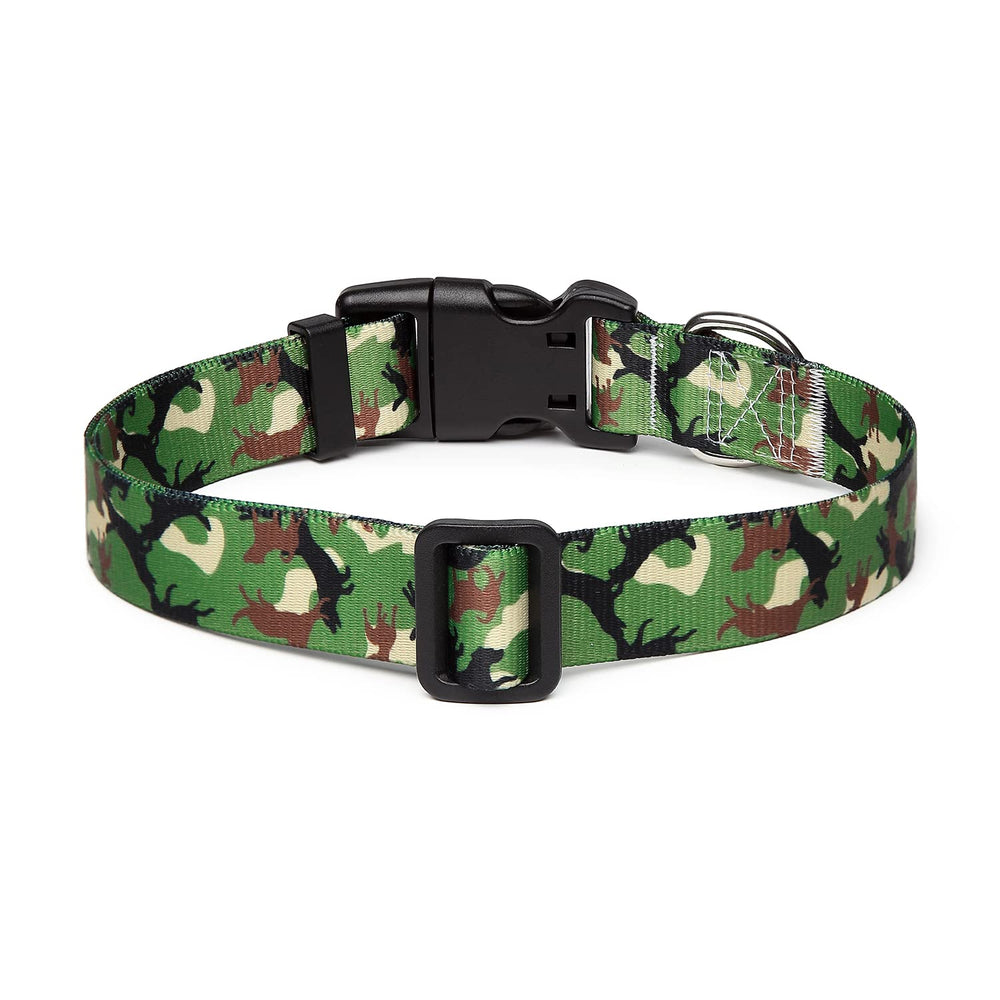 Mercano collar diseño camuflaje verde para uso diario, ligero y cómodo