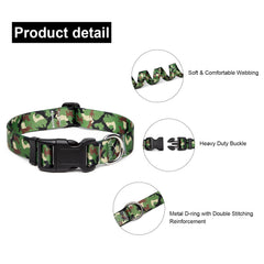 Mercano collar nylon suave y resistente, ideal para paseos