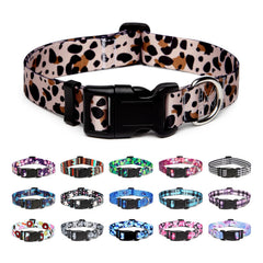 Mercano collar-perro-ajustable con diseño tribal y flores para uso diario