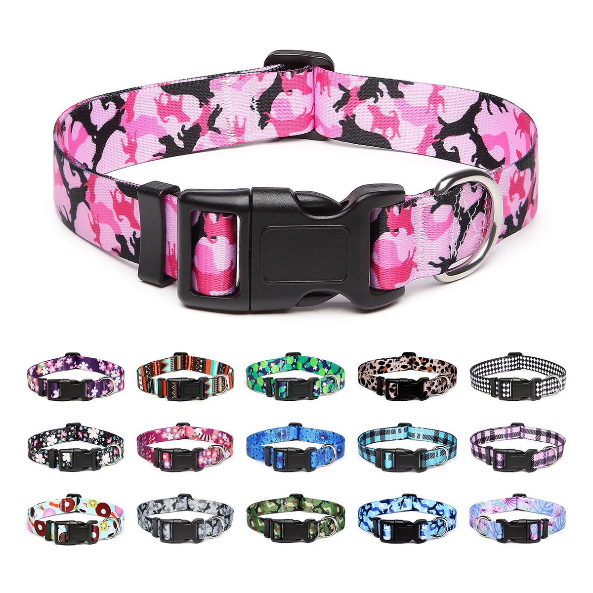 Mercano collar para perro, diseño tribal y floral, alta durabilidad para uso diario.