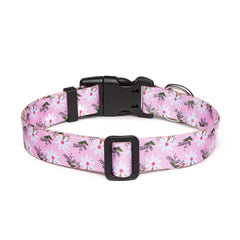 Collar Mercano ajustable con patrón tribal floral, ideal para perros pequeños y medianos.