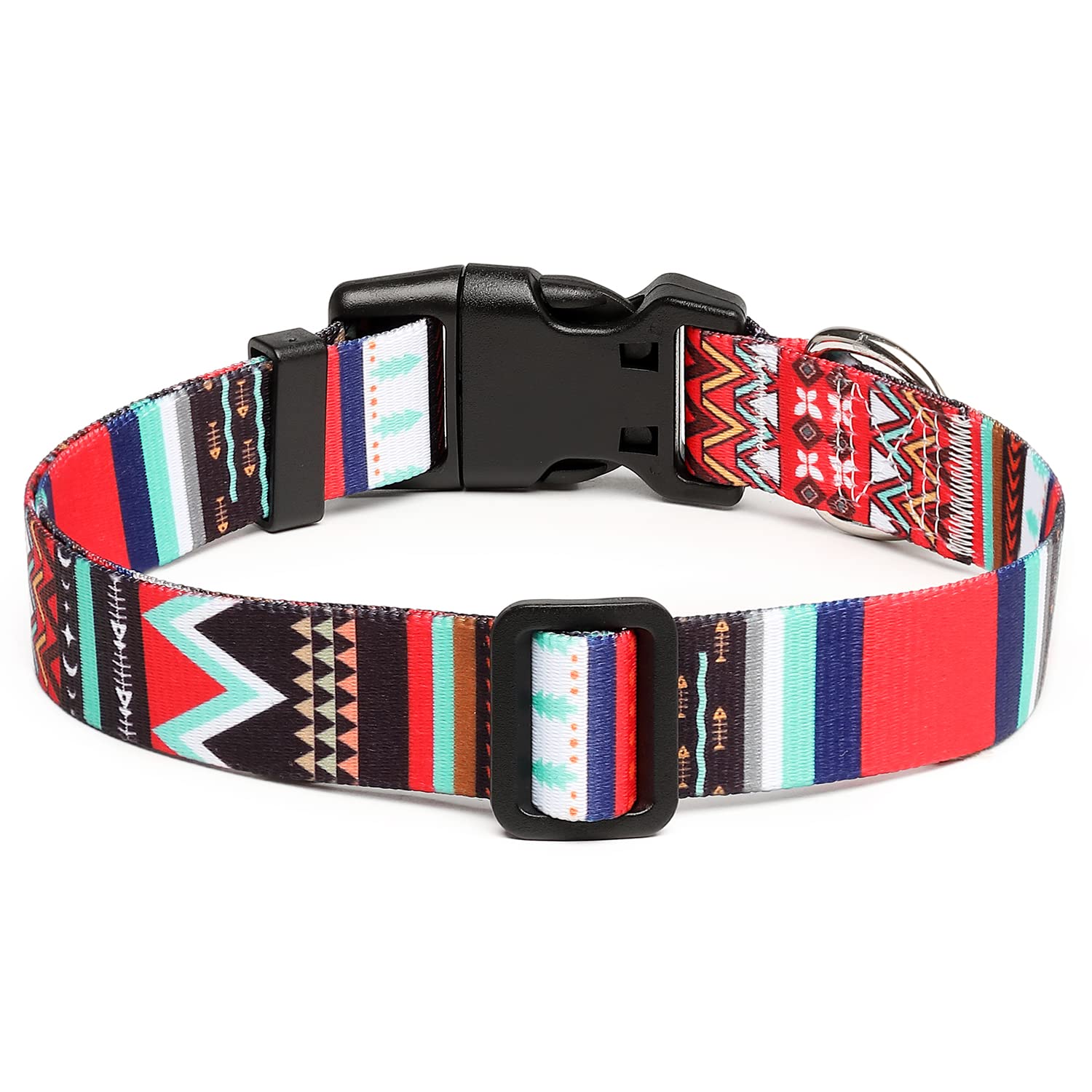 Collar Mercano con diseños tribales y plantas, ligero y fácil de limpiar.
