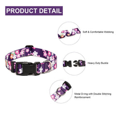 Mercano collar para perro con hebilla rápida y resistente para seguridad.