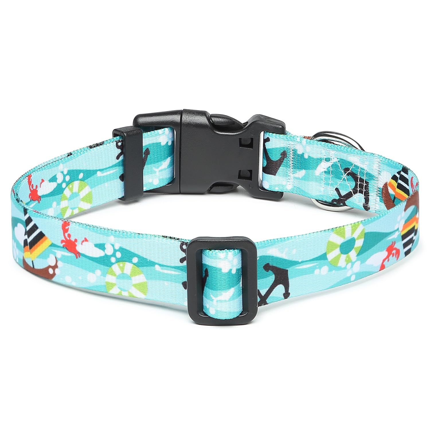 Collar Mercano para perro con patrón floral tribales, estilo único.