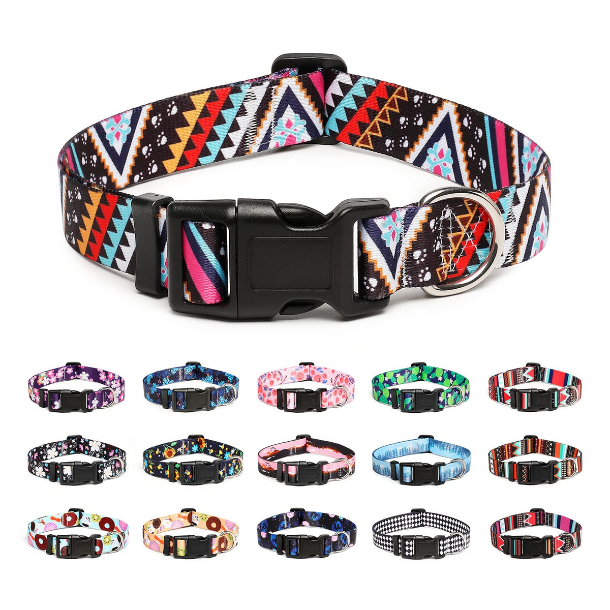 Collar Mercano con patrones de diseño únicos para estilo en paseos