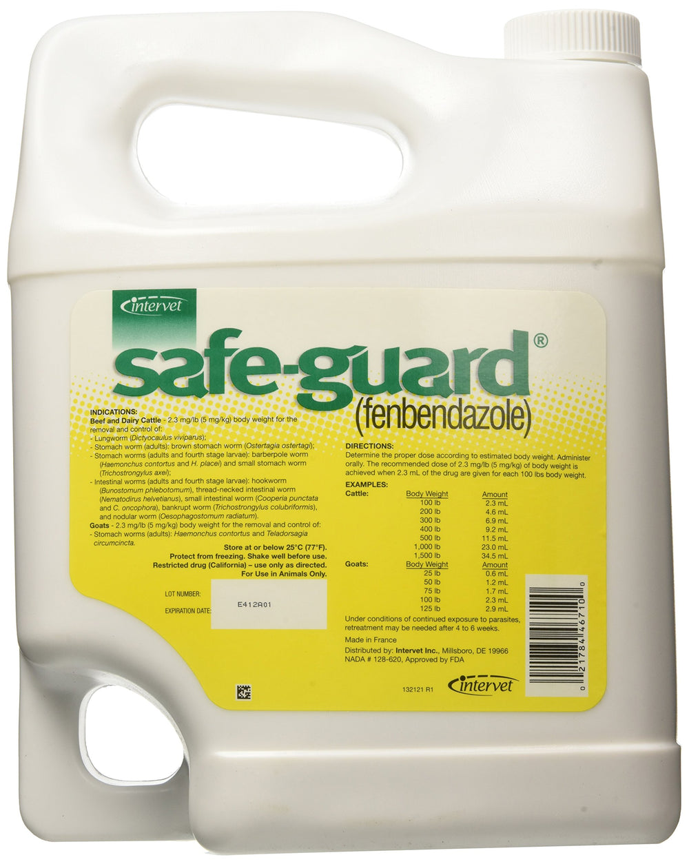 Merck Safeguard Suspension galón aplicación práctica en ganado bovino