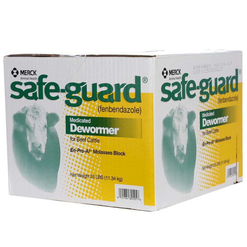 Merck Wormer Safeguard Block EnProAl Melaza, uso para el bienestar del caballo y la palatabilidad