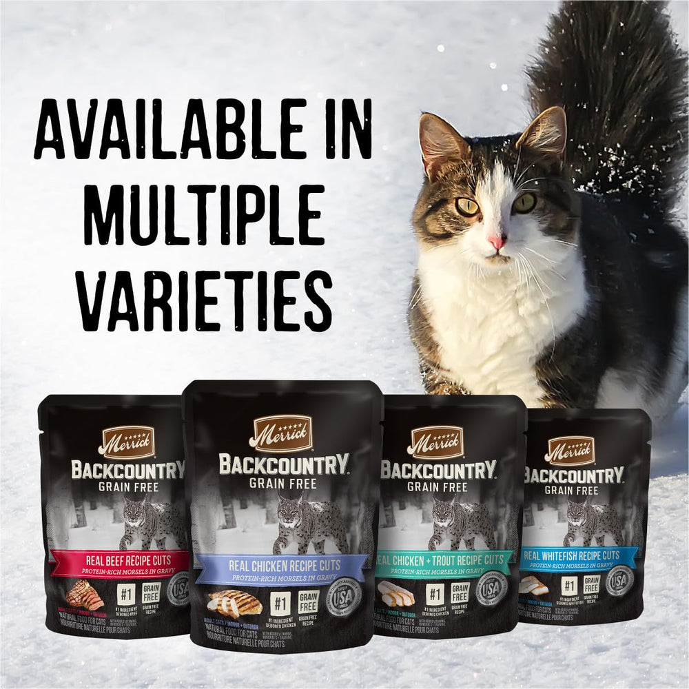 Merrick Backcountry sin colores artificiales ni conservantes para una dieta natural.