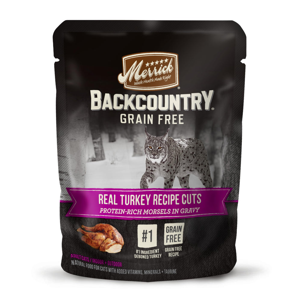 Merrick Backcountry: sin granos, dieta limpia para gatos con digestión sensible.