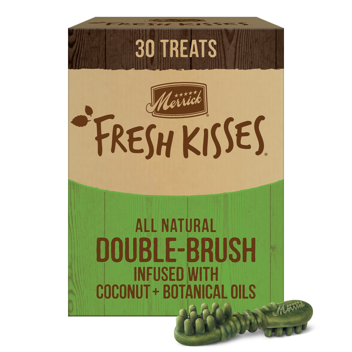Merrick Fresh Kisses: hueso dental natural con coco para perros medianos