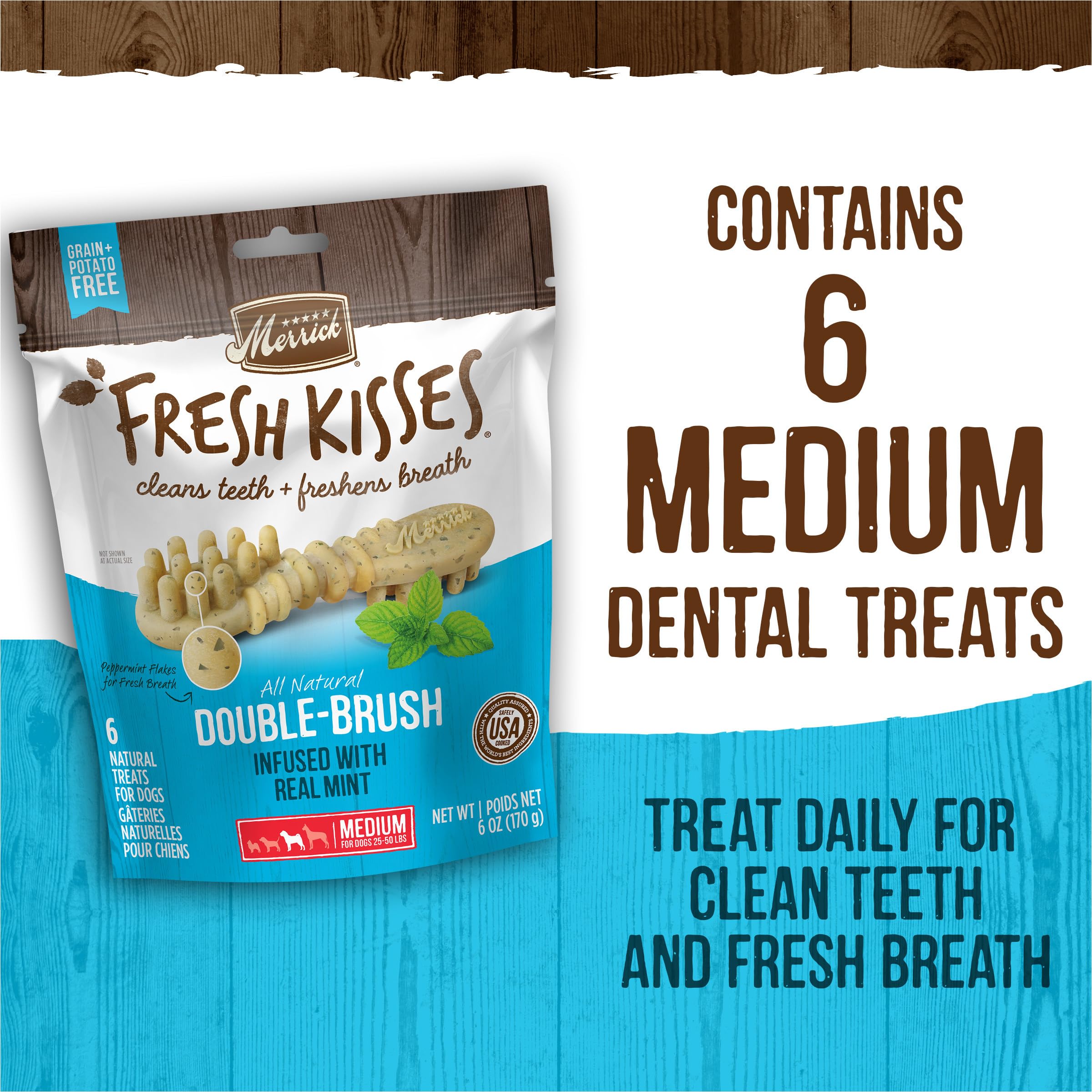 Merrick Fresh Kisses libre de papa, gluten y granos