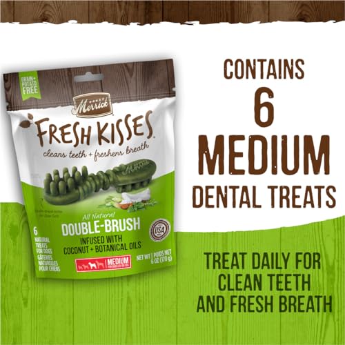 Merrick Fresh Kisses, masticables para limpieza dental al ritmo del perro.