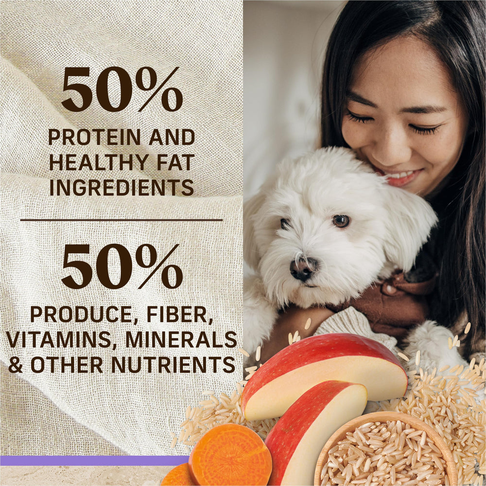 Merrick Healthy Grains para cachorros, glucosamina y condroitina para articulaciones.