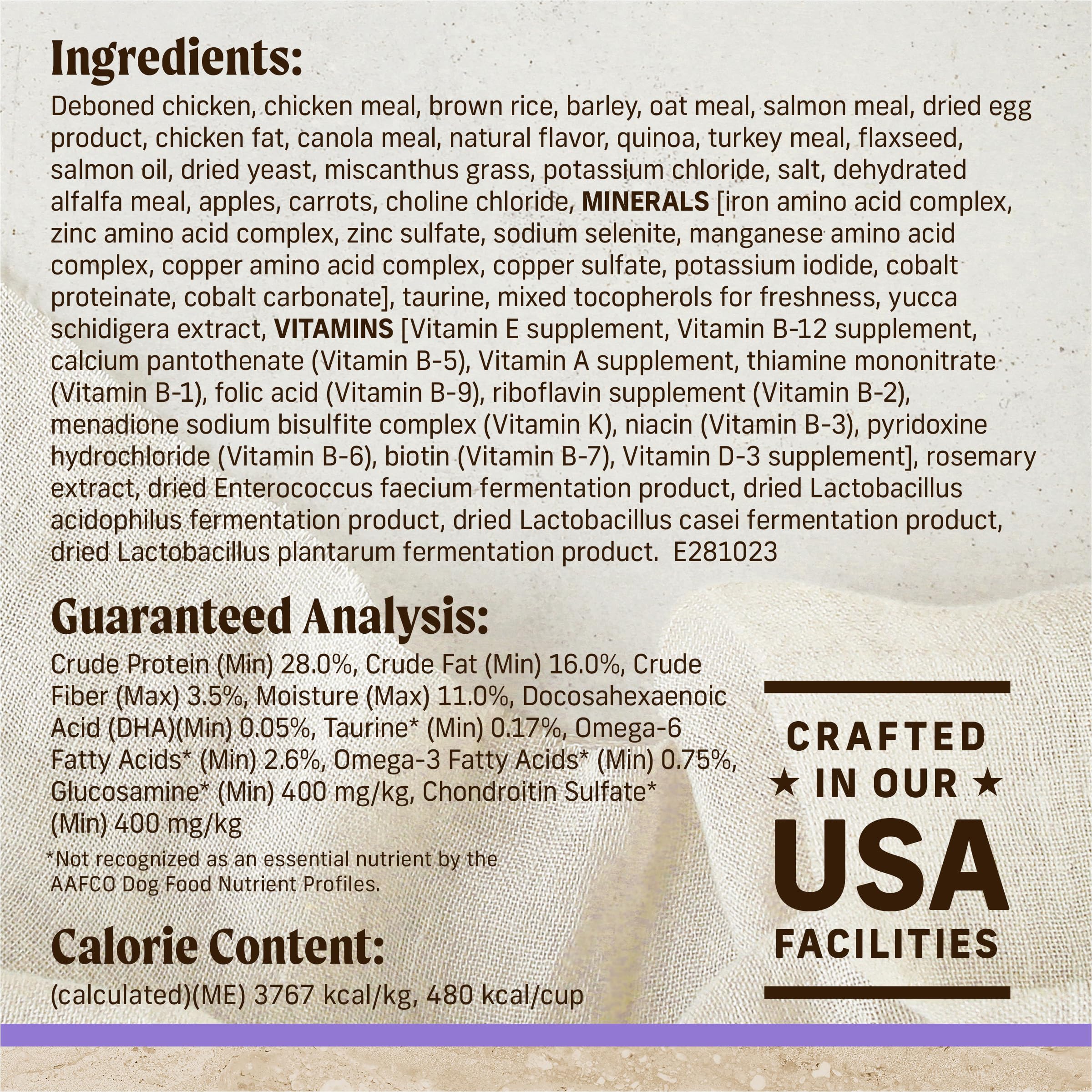 Merrick Healthy Grains para cachorros, granos enteros favorecen una digestión suave.