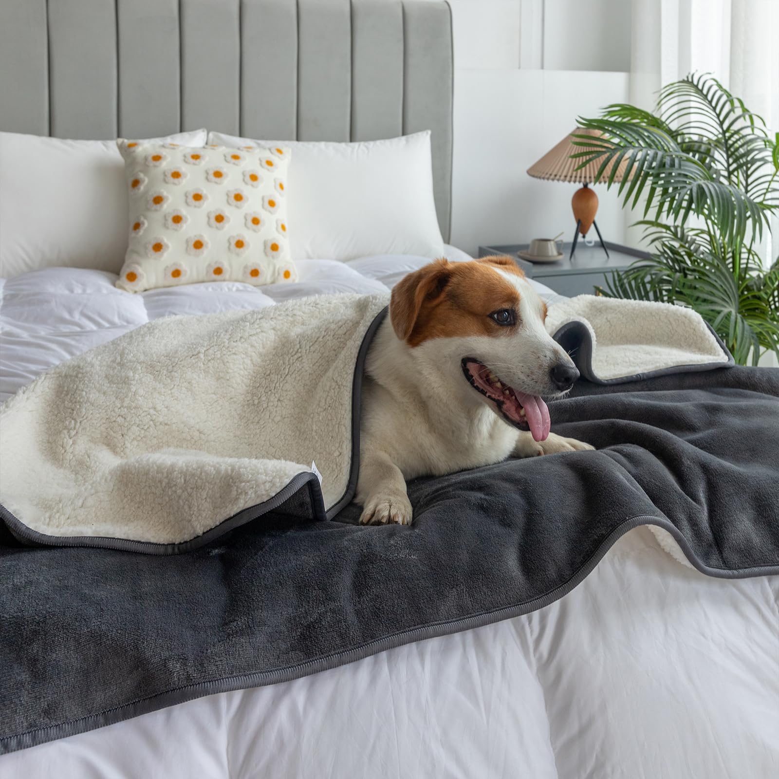 MERRYLIFE manta impermeable reversible para cama y sofá protege derrames
