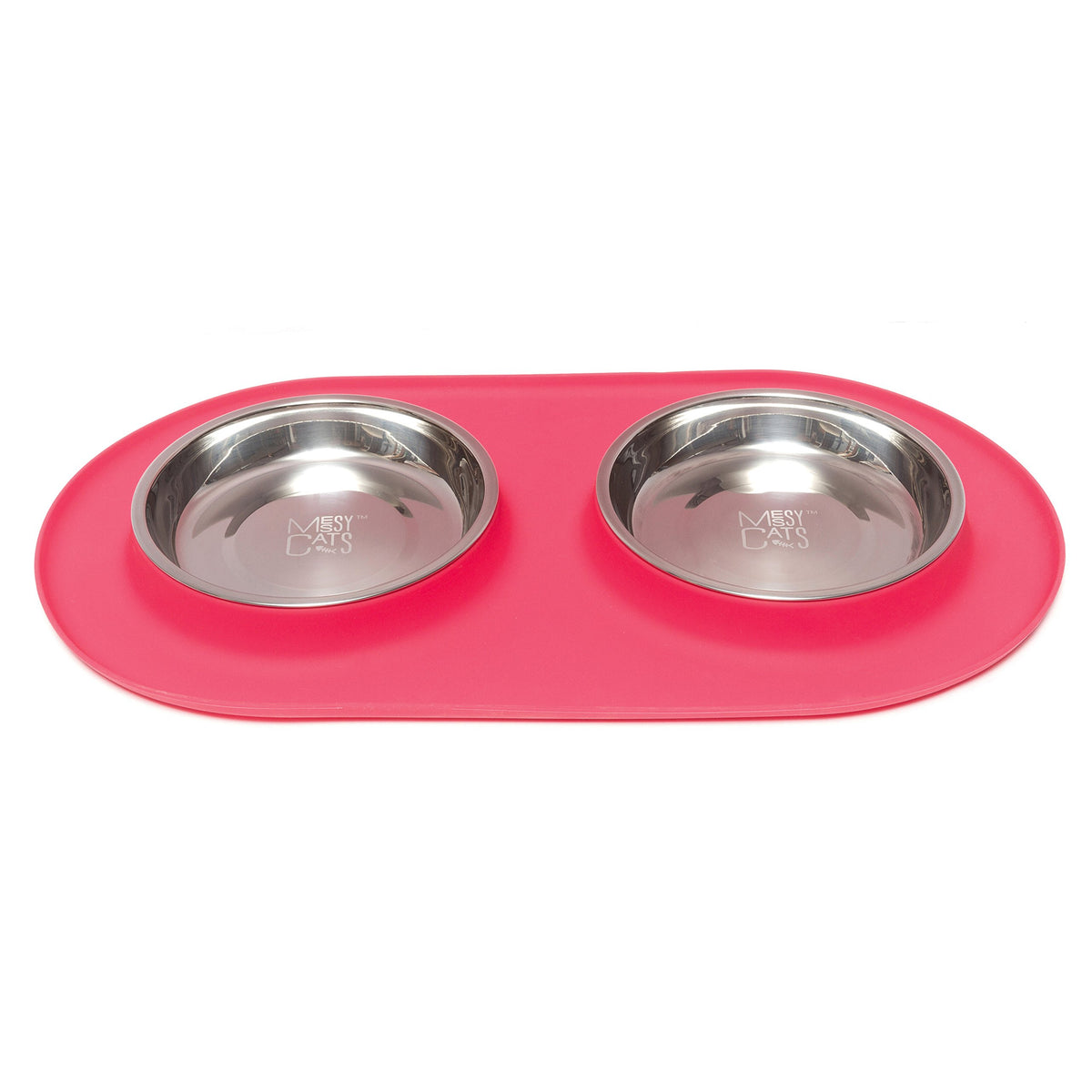 Base de silicona antideslizante de Messy Cats para una estación de comida estable.