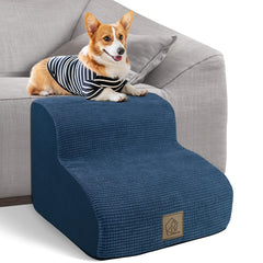 Escalera Mestuel para perros pequeños con dos niveles, ideal para subir a la cama.