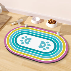 METEOROCK tapete absorbente para comida de gato, mantiene el suelo seco