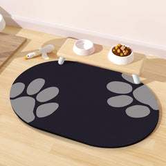 METEOROCK mat de alimentación grande para perros, evita derrames y protege el suelo.