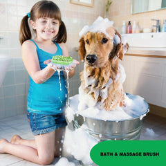 Metopets masaje relajante para perros y gatos con cerdas suaves.