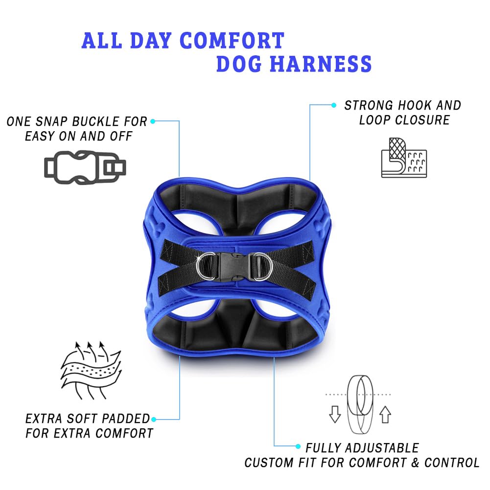 Arnés Metric USA Comfort Fit con doble anillo para control y paseo.
