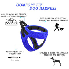 Metric USA Comfort Fit Harness con mango acolchado para guiar al perro con seguridad.