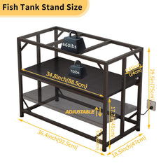 METYERRY base terrario metalica resistente para áreas de trabajo