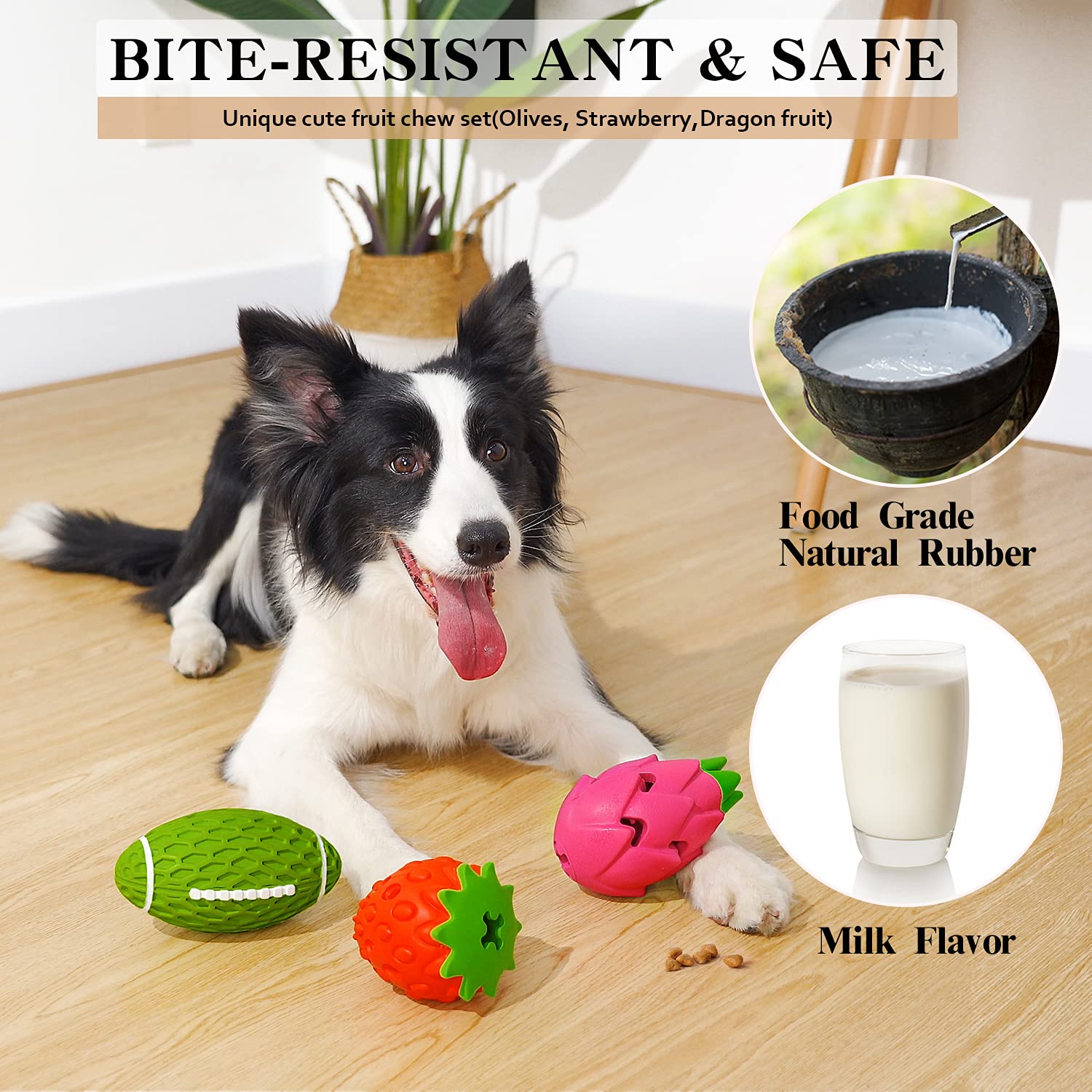 MewaJump: juguete dispensador de alimentos duradero que mantiene al perro activo durante la sesión.