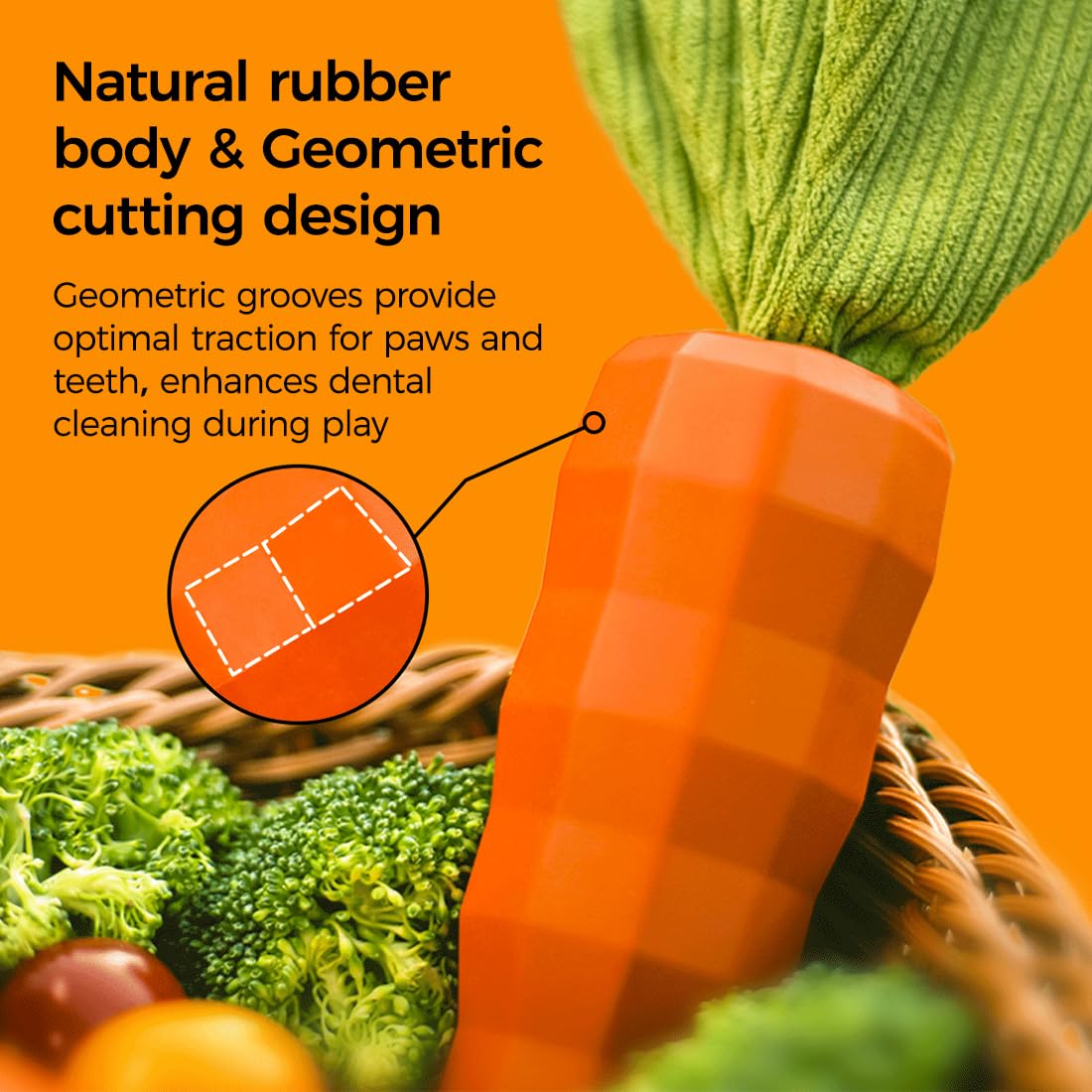 Juguete MewaJump con textura elevada para limpieza dental suave