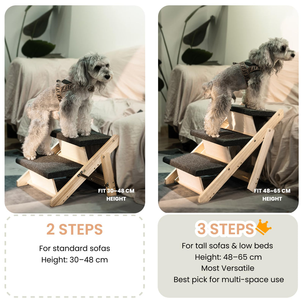 MEWANG adecuado para sofá y cama: altura ajustable para mascotas.