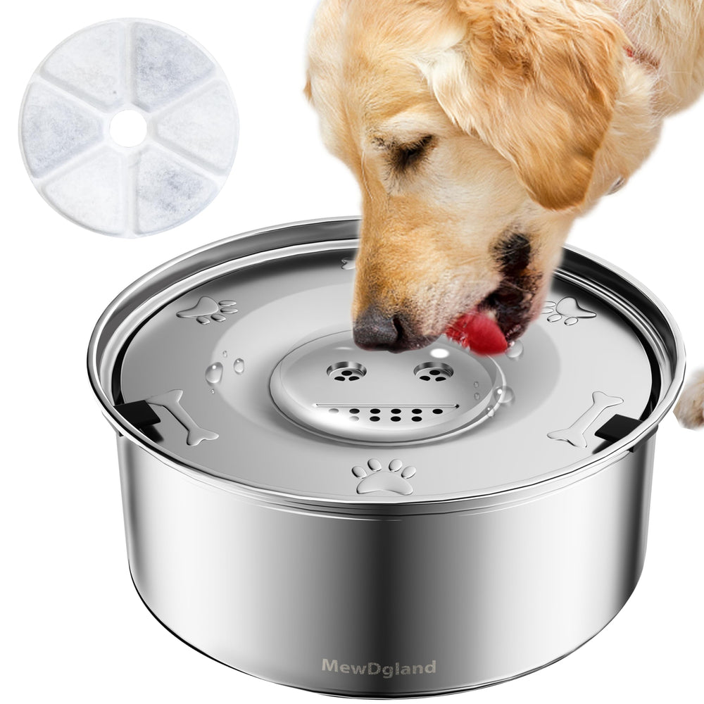 Bebedero para perro MewDgland con diseño flotante evita derrames.