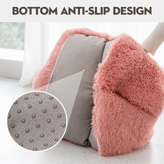 Base antideslizante de Mewoo mantiene estable la cama rosa.