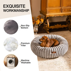 MEWOOFUN cama gato tejido ultra suave para sueño relajante