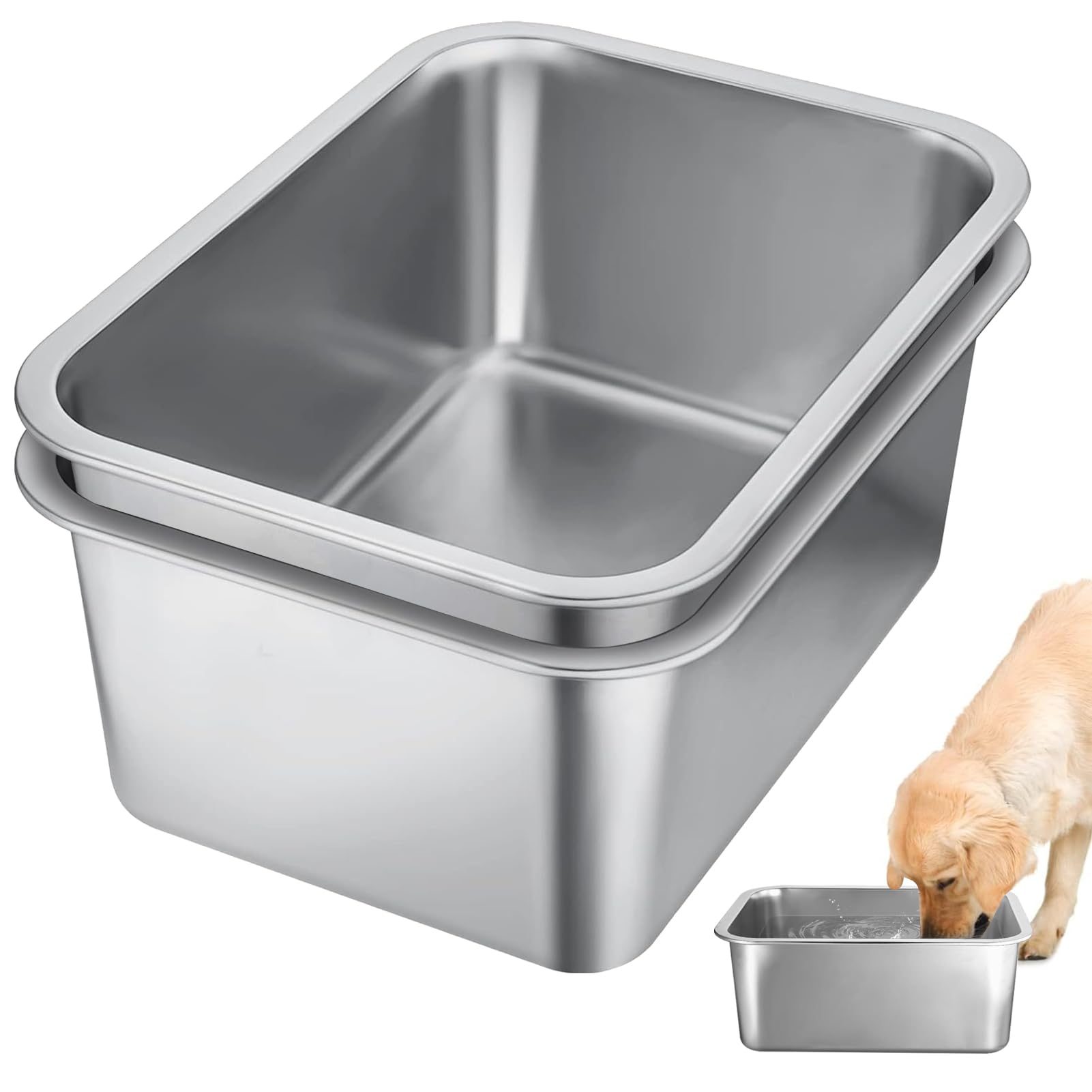 MEWTOGO bebederos para perros grande con capacidad de 3 galones para varios peludos