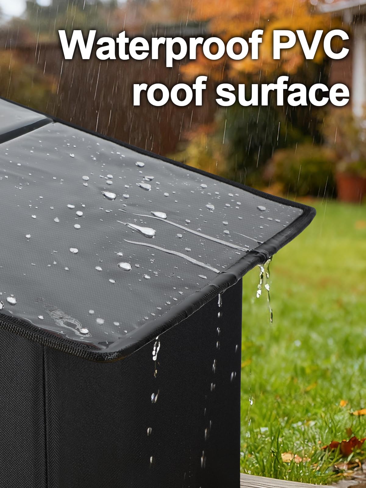 MEWTOGO casa con techo PVC impermeable protege contra la lluvia