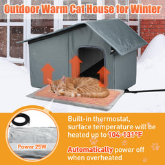 MEWTOGO refugio-gatos-espacio-21x13 espacio amplio para 1-2 felinos que descansan