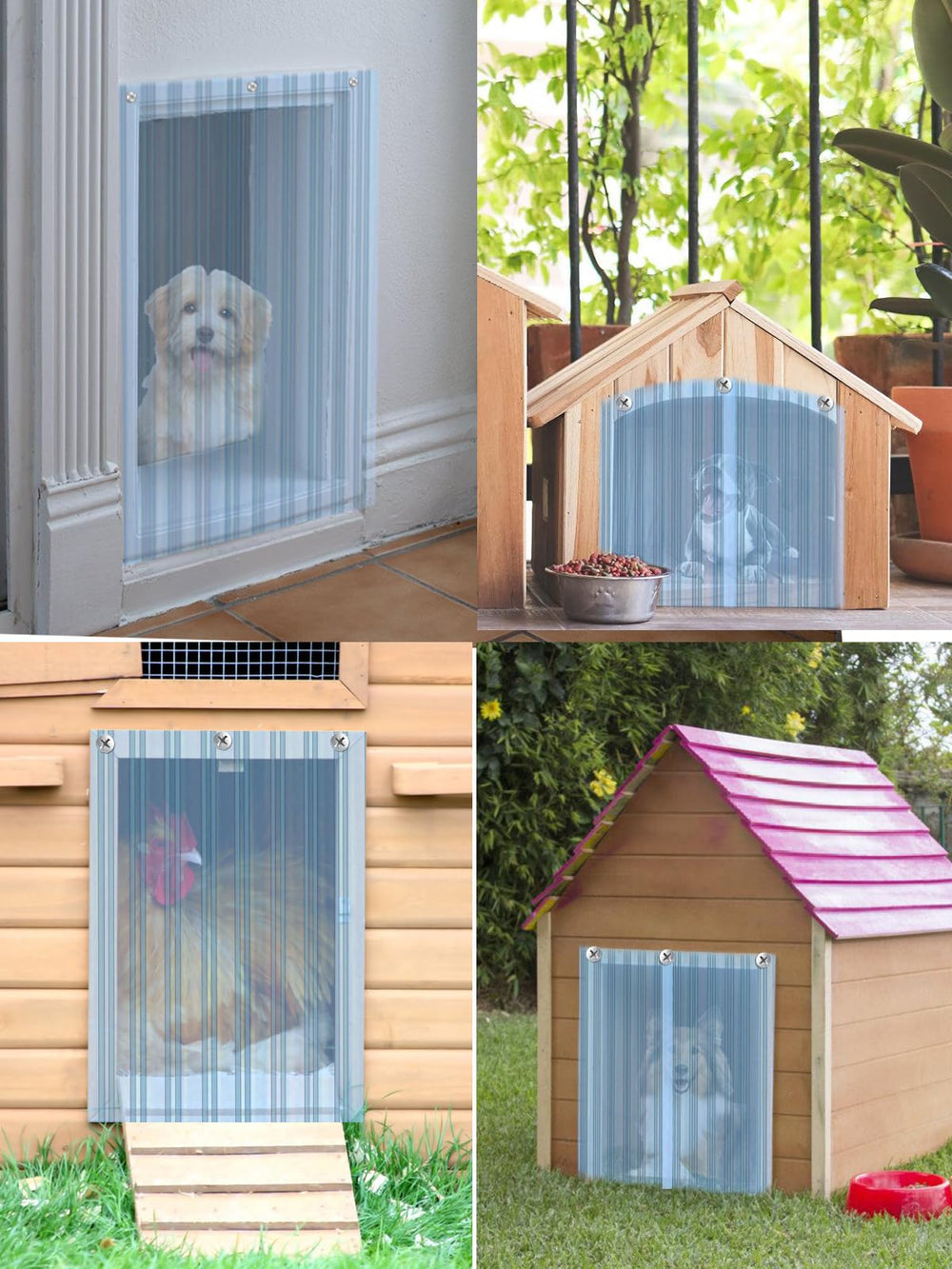 MEWTOGO tamaño 4-9 pies por 15-7 pulgadas, adaptable a puertas de mascotas