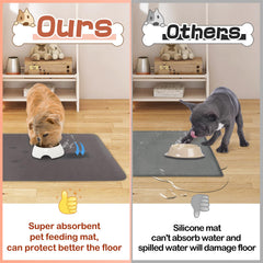 MEWTOGO tapete antiresbalante para perros evita resbalones y protege el piso