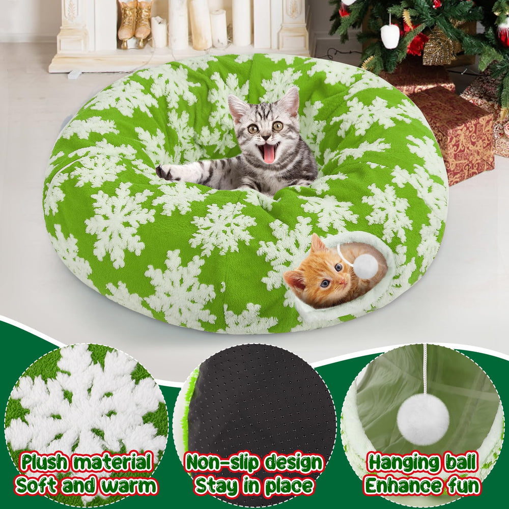 MEWTOGO tunel gato base antideslizante mantiene estable el tapete