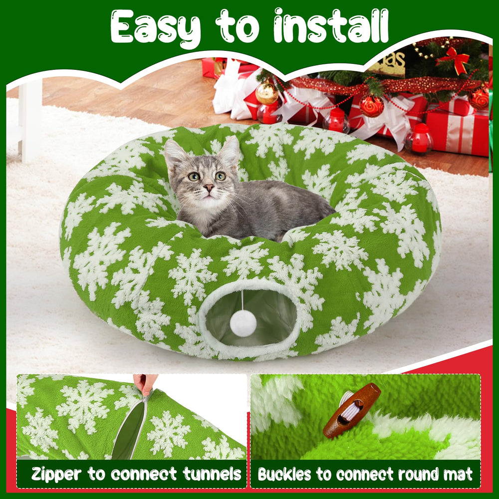 MEWTOGO tunel gato bola colgante en la entrada para juego