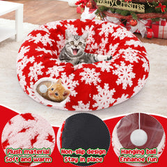 MEWTOGO tunel gato cama redonda se convierte en cama calida