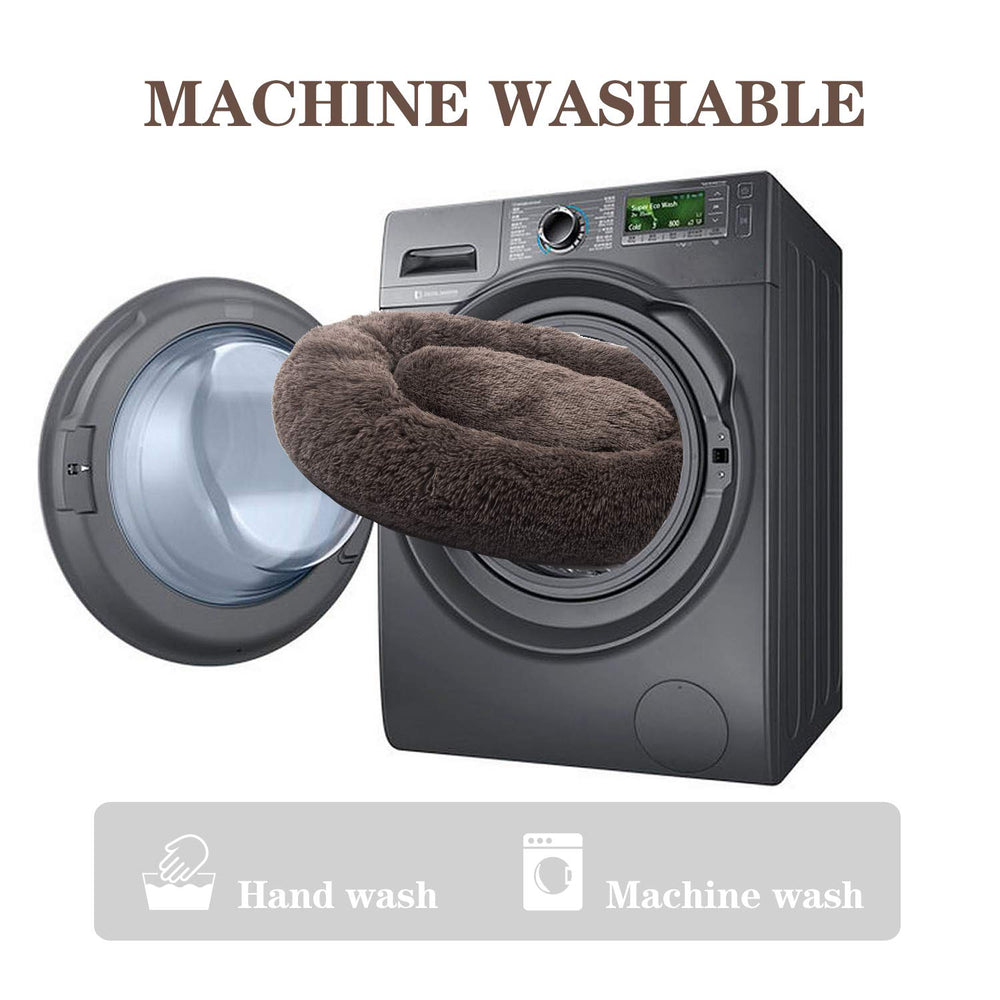 Cama para perro calmante, lavable a máquina para limpieza fácil