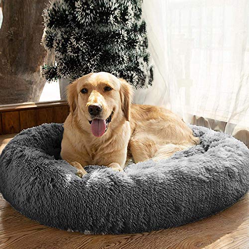 Tallas disponibles de la cama MFOX donut gris para perros