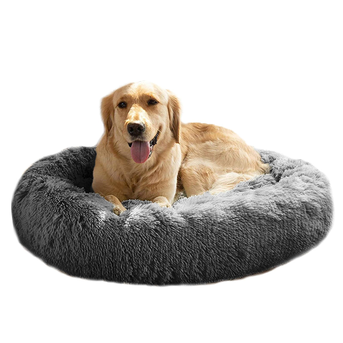 Cama MFOX tranquila para perros 33x33 pulgadas, ideal para descanso cómodo.